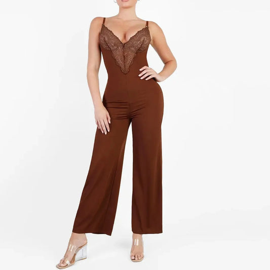 Wide Leg Lace Jumpsuit