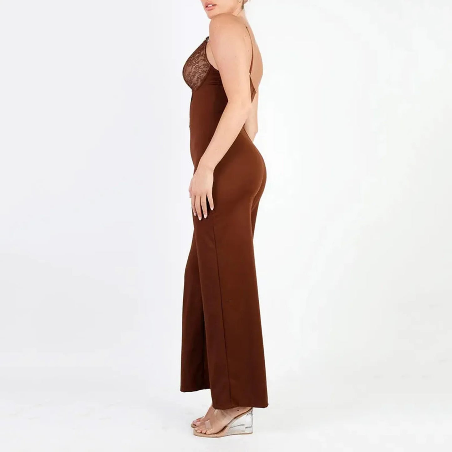 Wide Leg Lace Jumpsuit