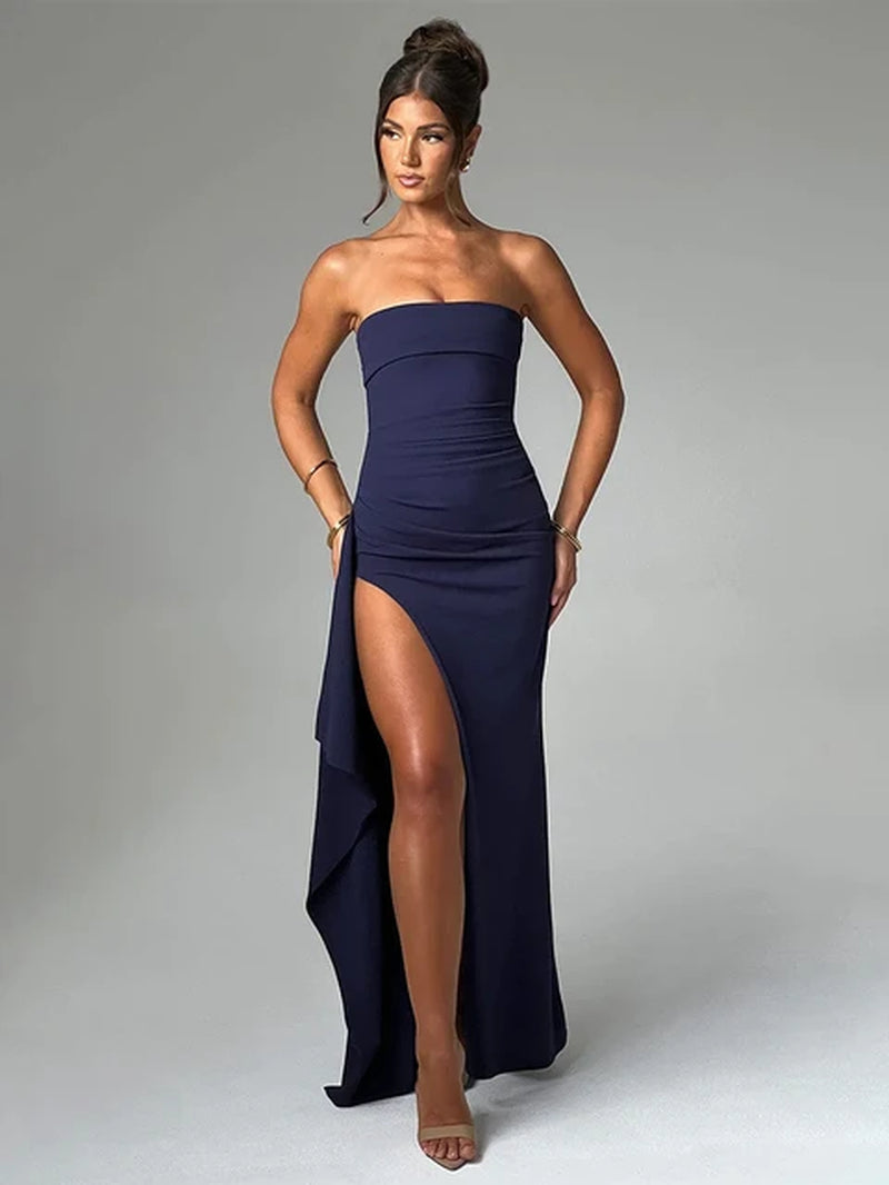 Mariella Long Halter Dress